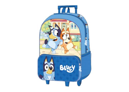 MOCHILA ESCOLAR C/RUEDA 14 BLUEY HEAT TRANSFER UNI